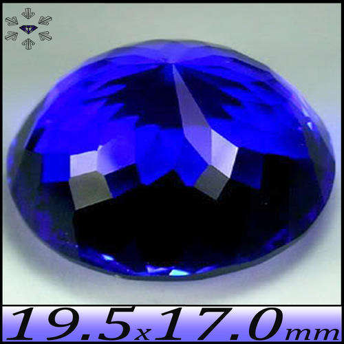 10.40CT SPECTACULAR TANZANITE BLUE COLOURED QUARTZ, A MULTI  FACETED OVAL GEMSTONE.