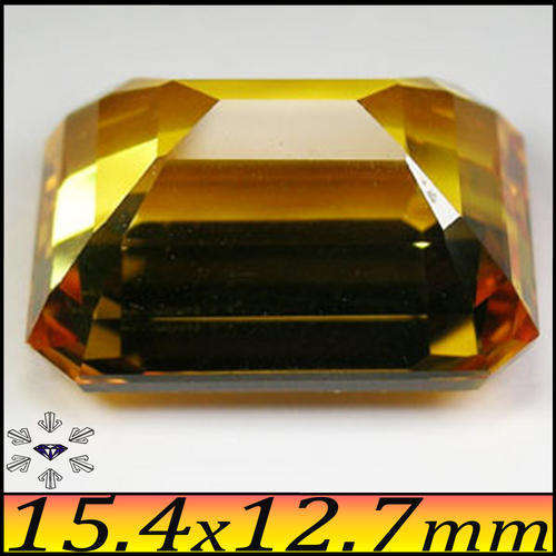 CITRINE POLISHED GOLDEN OCTAGON MAGNIFICENT BRAZILLIAN GEMSTONE.