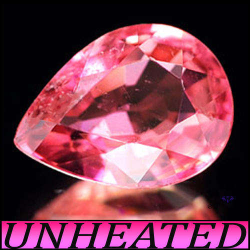NATURAL UNTREATED ORANGE PINK TOURMALINE  ~ LIP SMACKING WATERMELON GEMSTONE.