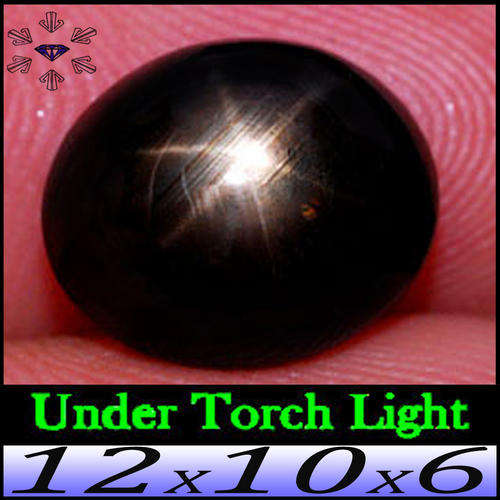 8.18CT UNTREATED STAR SAPPHIRE ~ NATURAL STUNNING 6-RAY ASTERISM POLISHED OVAL CABOCHON GEM. 