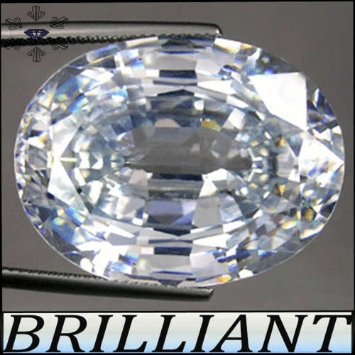 1.86CT STUNNING LUSTROUS SIMULATED DIAMOND D-WHITE, CALIBRATED OVAL (MAN MADE)