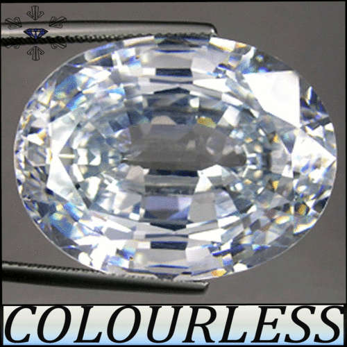 LUSTROUS TOP WHITE D-COLOUR, PRECISION POLISHED OVAL DIAMOND (MAN MADE SIMULATE),