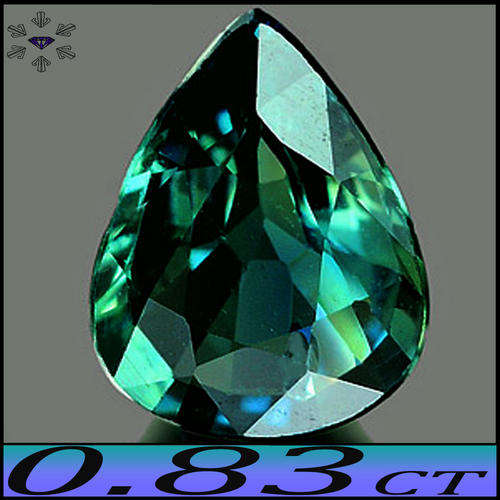 0.83CT NATURAL SAPPHIRE [SI] - DELICIOUS DEEP FOREST PERFECTLY POLISHED PEAR GEM.