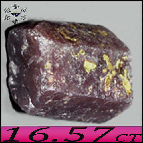 16.57CT RARE VIOLET RED UNTREATED RUBY ~ UNPOLISHED NATURAL CRYSTAL FROM MADAGASCAR.