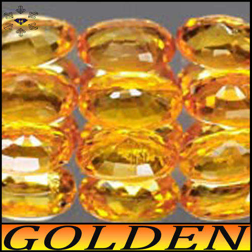 PRESTINE PAIR OF SUNNY GOLDEN CLEAN FANCY YELLOW ORANGE NATURAL SONGEA SAPPHIRE GEMSTONES.
