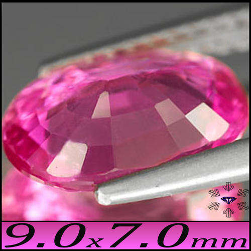 1.97CT NATURAL BRAZILIAN TOPAZ [VVS] ~ AN AWESOME VIVID PINK OVAL GEMSTONE.
