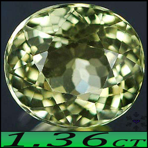 1.36CT GREEN TOURMALINE [VVS] TENACIOUS PERFECT PORTUGUESE OVAL