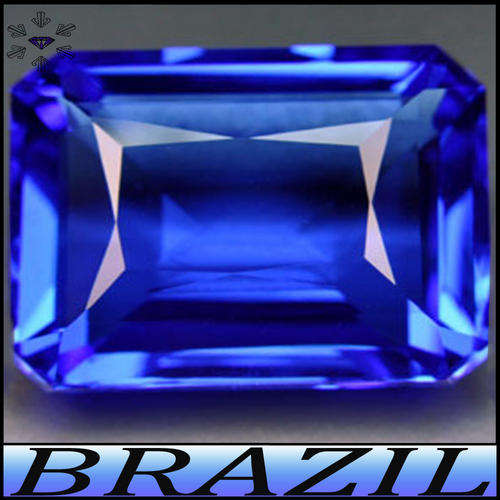  TEASING TANZANITE BLUE COLOUR QUARTZ ~ SPARKLING SCISSOR OCTAGON GEMSTONE.