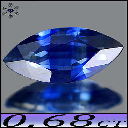 0.68ct  UNHEATED NIGERIAN MARQUISE SAPPHIRE [VVS] ~ MAGNIFICENT MEDIUM BLUE NATURAL GEM