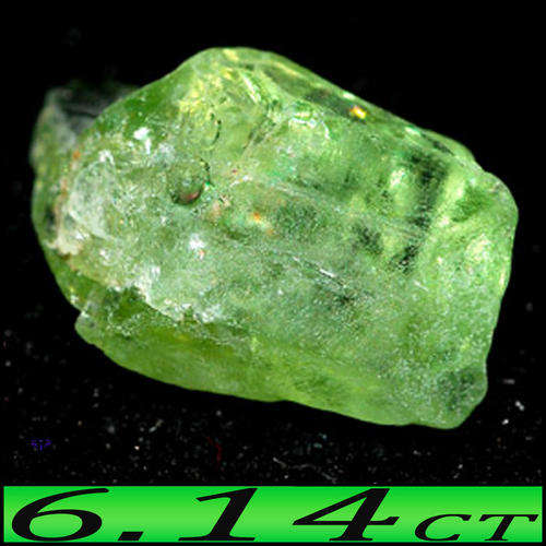 6.14 CT UNHEATED UNPOLISHED PERIDOT CRYSTAL ~ A NATURAL OLIVE GREEN THAILAND GEM