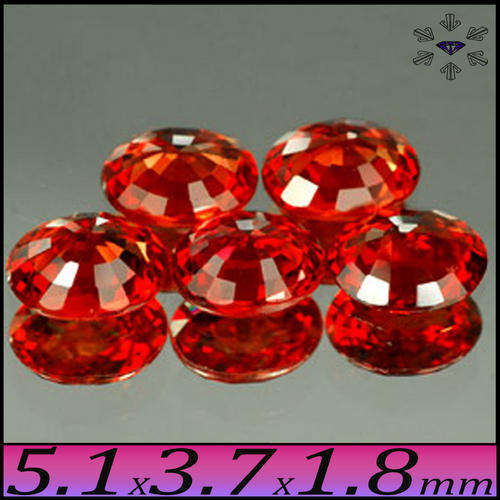 CLEAN FANCY RED NATURAL SONGEA SAPPHIRE GEMSTONES.