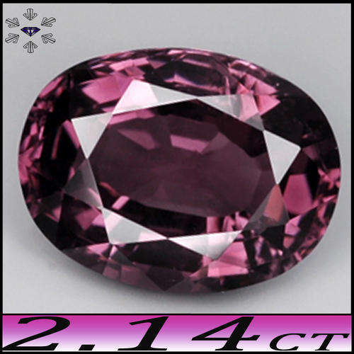 2.14CT PLATINUM PURPLE OVAL SPINEL [VS] ~ IMMACULATE TANZANIA UNHEATED GEM