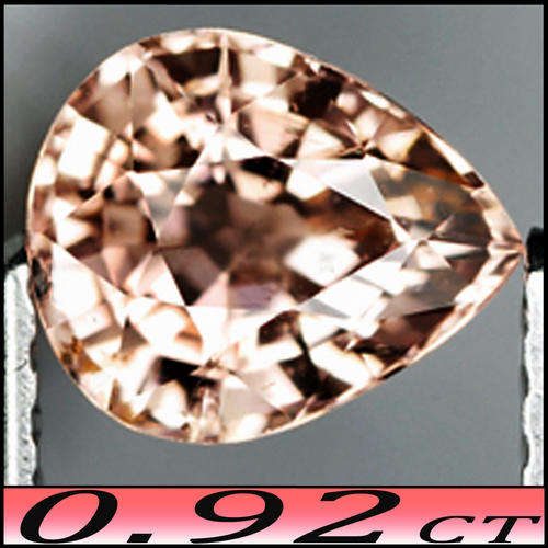 0.92CT MALAY GARNET [VS] ~ NATURAL PEACH PINK PEAR GEM FROM THE UMBA VALLEY TANZANIA