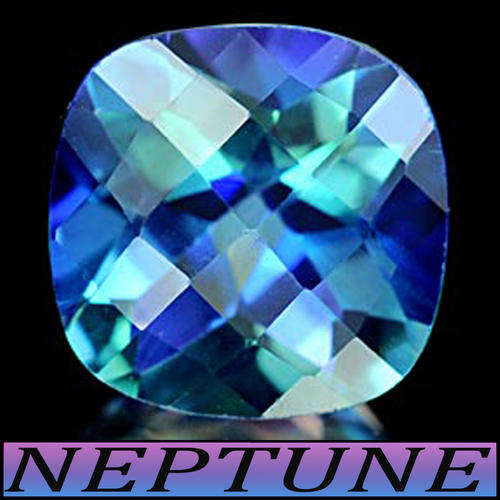 2.53CT FLAWLESS TOPAZ [IF] BRAZILIAN CHECKERBOARD CUSHION ENHANCED GEM
