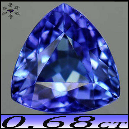 0.68CT TANTALISING TRILLIANT TANZANITE [VVS] ~ SHIMMERING GEM VIOLETISH BLUE GEMSTONE
