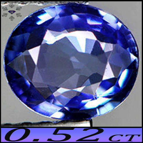 0.52CT VIOLET DEEP BLUE TANZANITE [VVS] STUNNING VIOLET FIRE IN THIS OVAL