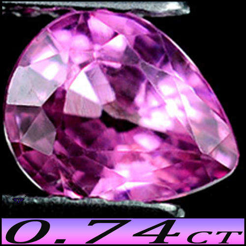 0.74CT PRECIOUS PURPLE PINK SAPPHIRE [VS] - NATURAL MOROGORO TANZANIA PEAR