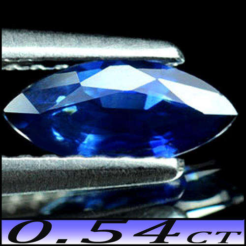 0.54CT UNHEATED MANOMBO SAPPHIRE [VS] - MAGICAL INTENSE MEDIUM BLUE MARQUISE