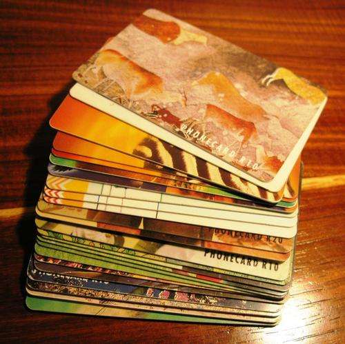 LOT of 26 used South African Telkom Phone Cards - mid to late 1990s