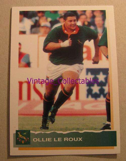 Springbok 1994 Rugby Trading Card - OLLIE LE ROUX 06/14
