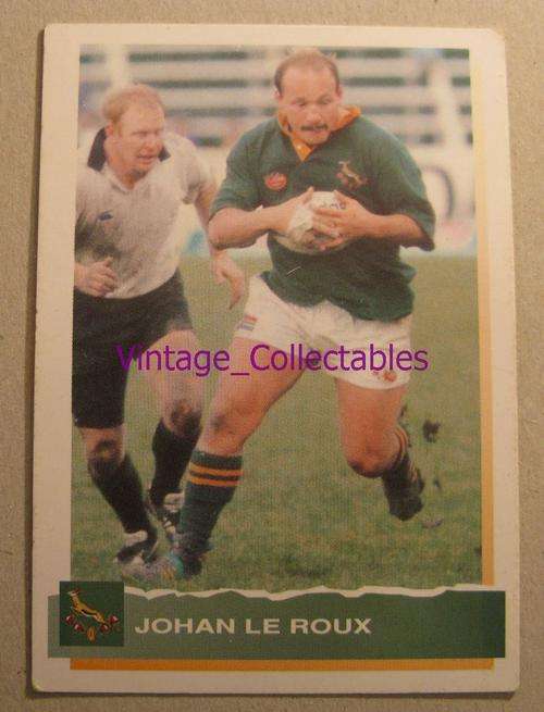 Springbok 1994 Rugby Trading Card -JOHAN LE ROUX 05/14