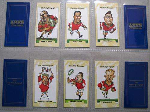 1995 Rugby World Cup - WALES player profiles 26 card set