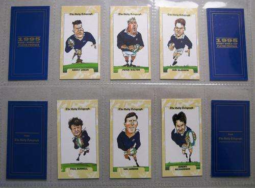 1995 Rugby World Cup - SCOTLAND player profiles 26 card set