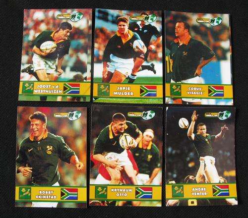 Springboks Rugby World Cup 1999 - 28x cards on photo paper
