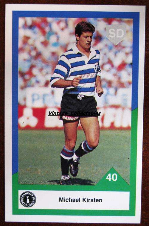 1992 WESTERN PROVINCE RUGBY Currie Cup card - Michael Kirsten #40