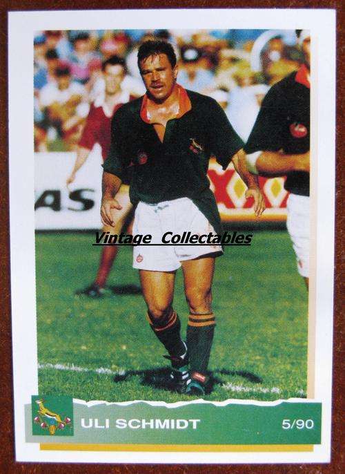 SPRINGBOKS 1994 Rugby Card - ULI SCHMIDT - 5/90
