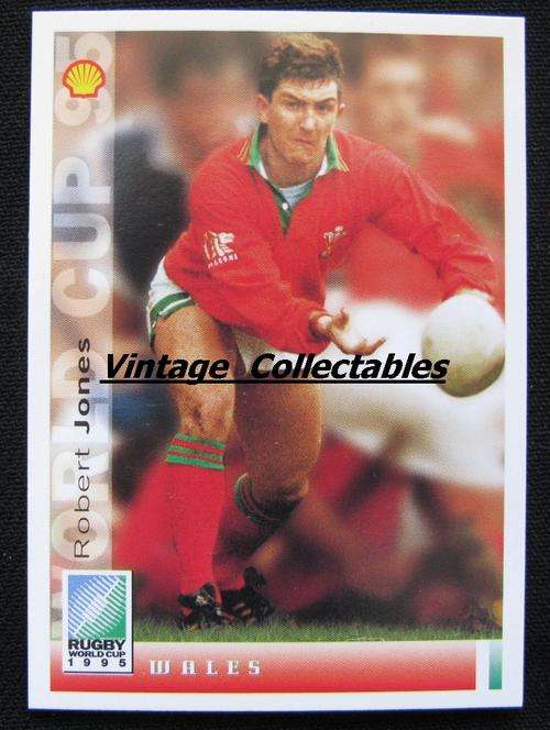 RWC 1995 Rugby Trading Card - WALES Robert Jones #124