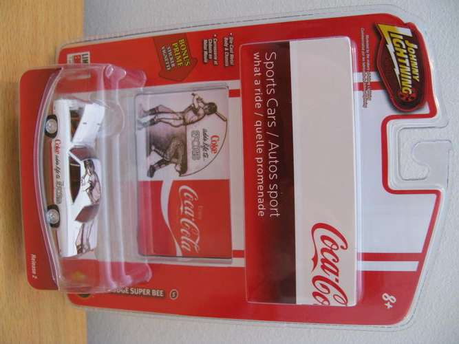'70 Dodge Super Bee - Johnny Lightning & Coca Cola, Sealed in box.