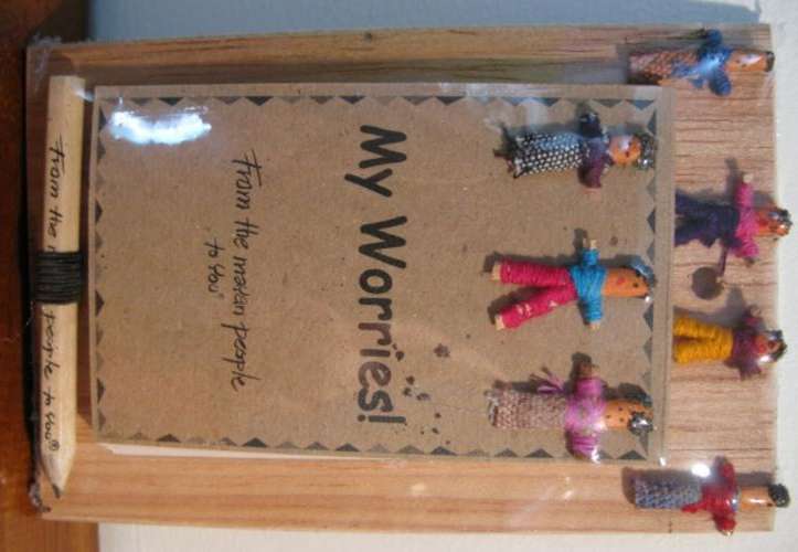 Guatemalan Mayan Worry People - Take your worries away note pad