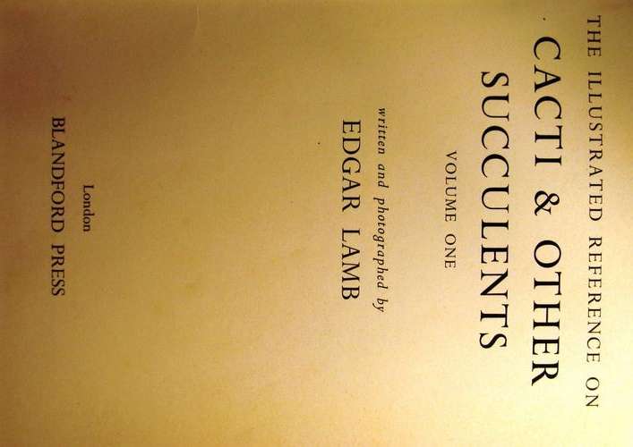Cacti & Succulents Volume 1 - illustrated reference
