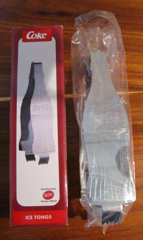COCA COLA Chrome Plated Ice Tongs NEW IN BOX