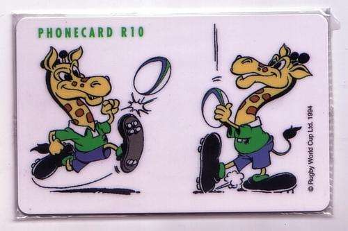 Rugby World Cup 1995 - Ruggles Phone Card - NEW & STILL WRAPPED!!