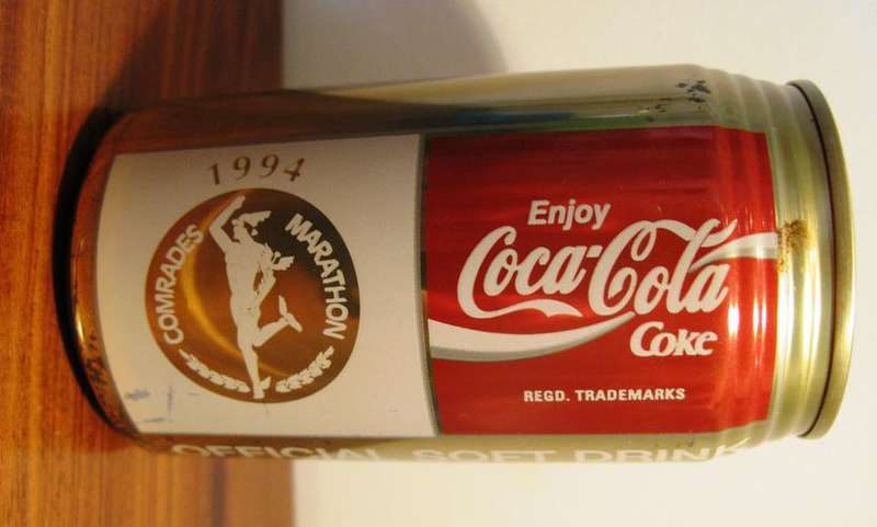 COCA COLA *GOLD* Comrades Marathon 1994 Can - ***FULL & SEALED!!***