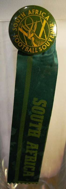 South Africa 1960s Springbok Rugby Badge with Ribbon