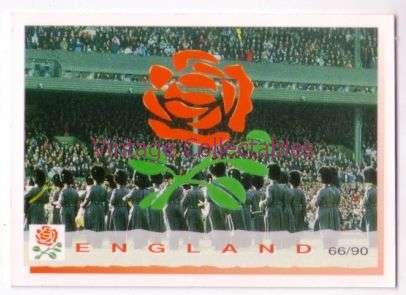 ENGLAND 1994 Rugby Trading Card - ENGLAND TEST STATISTICS - 66/90