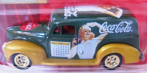 COCA COLA - '40 Ford Sedan Delivery - Calender Girl Series #2- 100% die-cast 1:64 scale