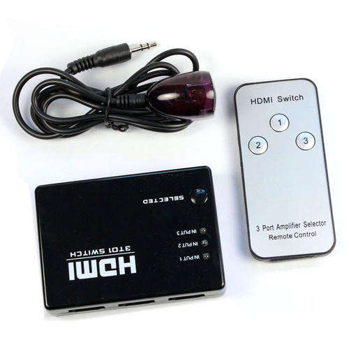 HDMI 3-Port 1080p Switch Selector Splitter Hub + Remote -----GREAT DEAL!!!!!