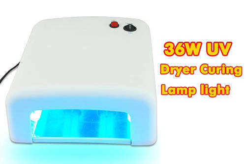 36W UV GEL CURING LAMP LIGHT NAIL DRYER + 4 x 9W BULBS
