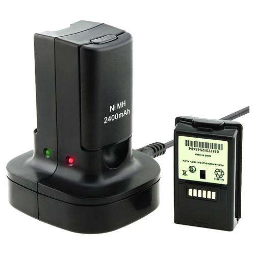 HOLIDAY SPECIAL!!!! Dual Charger Dock + 2 Rechargeable Batteries 4800mAh for Xbox 360 Controller