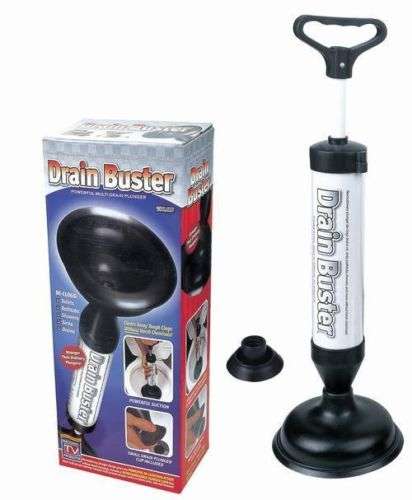 MULTI- DRAIN BUSTER Toilets,Sinks,Bathtubs,Showers and Drains, PLUNGER