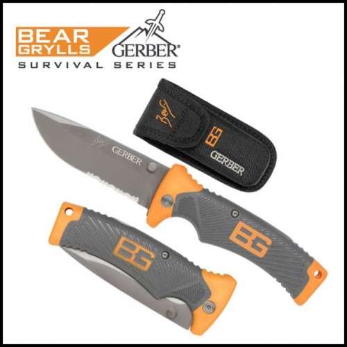 GERBER BEAR GRYLLS - Folding Sheath Knife with Pouch