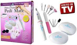 Pedi Mate 18 Pieces Pedicure Set + Bonus!!! 12 Piece Nail grooming kit!!!