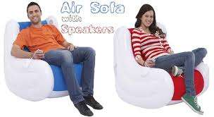 Inflatable Single Air SOFA with 2 SPEAKERS