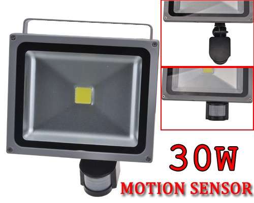 30W (240V) LED FLOODLIGHT with MOTION (PIR) DETECTOR.-- Ideal for security!!!