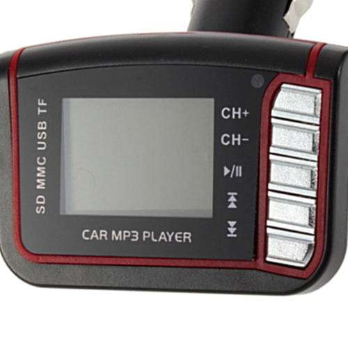 1.44" LCD Car MP3 Player Wireless FM Transmitter w/ Remote