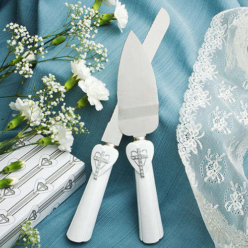 Cross Theme Cake Server Set